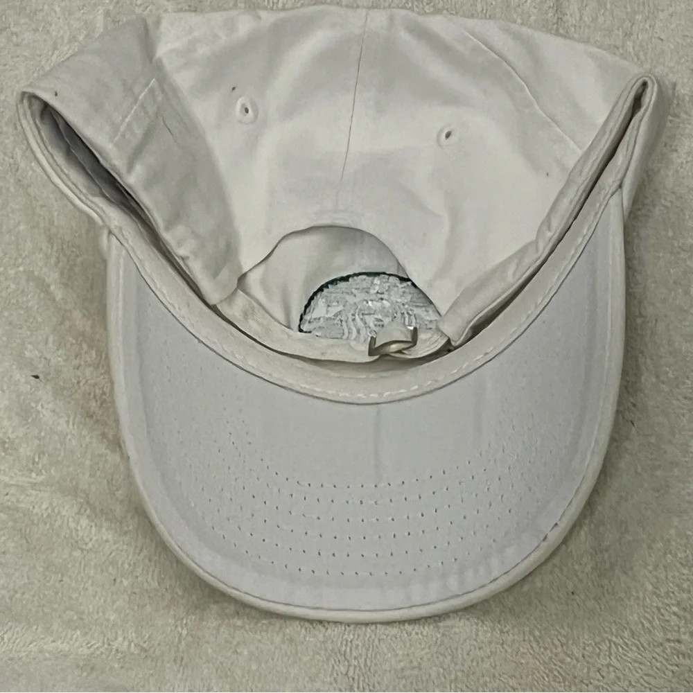 Apollo for Starbucks Adjustable White Cotton Cap with Green Logo
